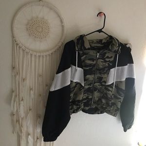 Camo bomber jacket